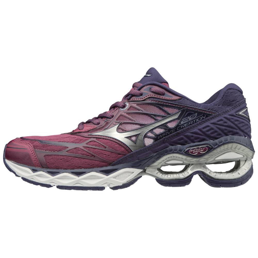 Womens Mizuno Wave Creation 20 Running Shoes Purple/Silver Philippines (RFMZXL504)